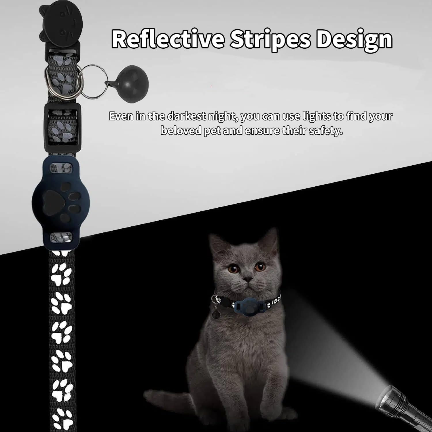 Smart Cat GPS Tracker Collar with Geofencing, Waterproof Android Pet Locator, Real-Time Tracking & Escape Alerts