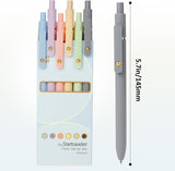6-Pack Quick-Dry Multicolor Gel Pens with 0.7 mm Tips