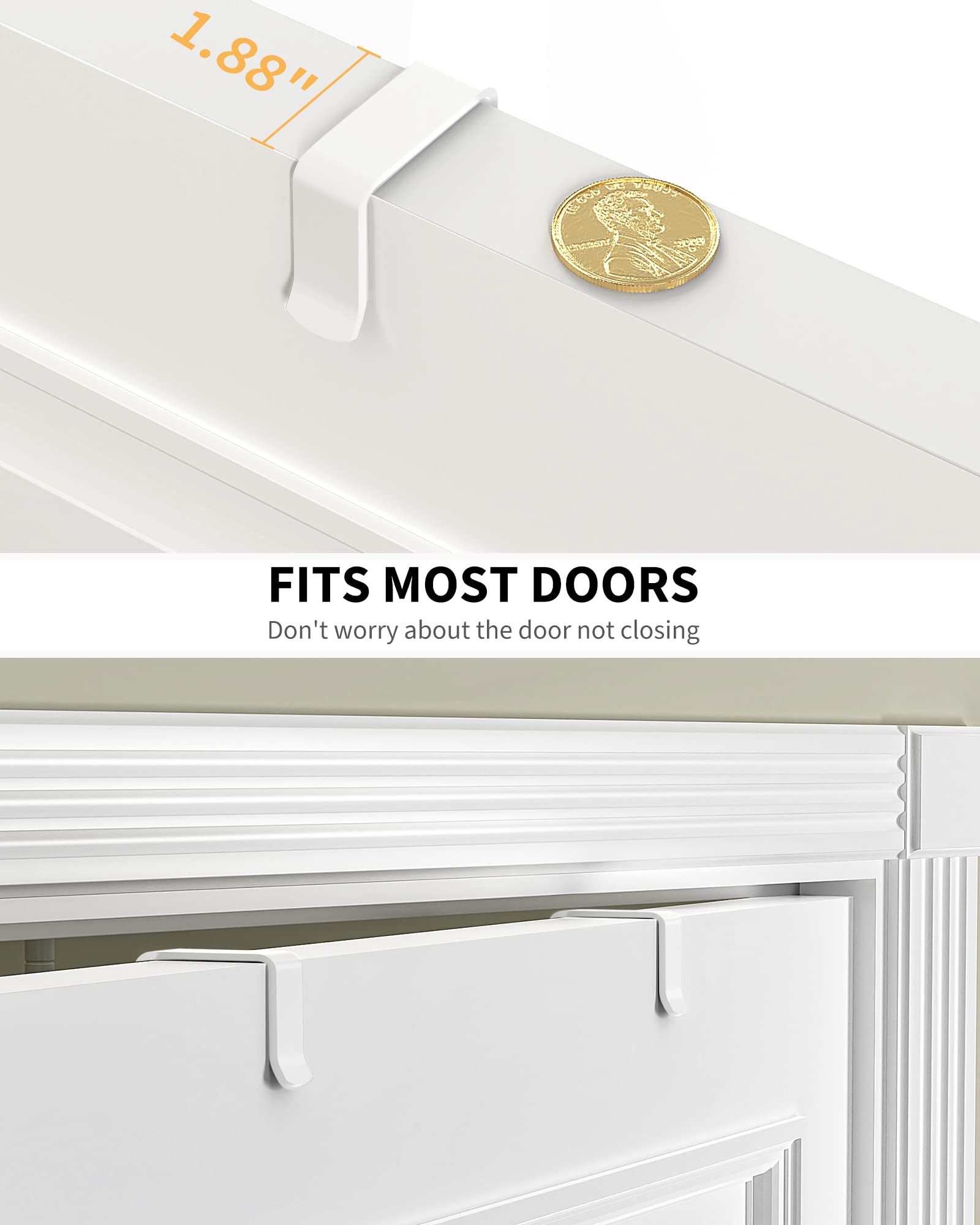 MOFOROCO 9-Tier Over-the-Door Pantry Organizer – Metal Hanging Storage Shelves for Kitchen, Bathroom & Laundry