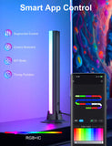Eastfine RGB IC LED Light Bar with App & RF Remote – USB Powered Music Sync Ambient Lighting