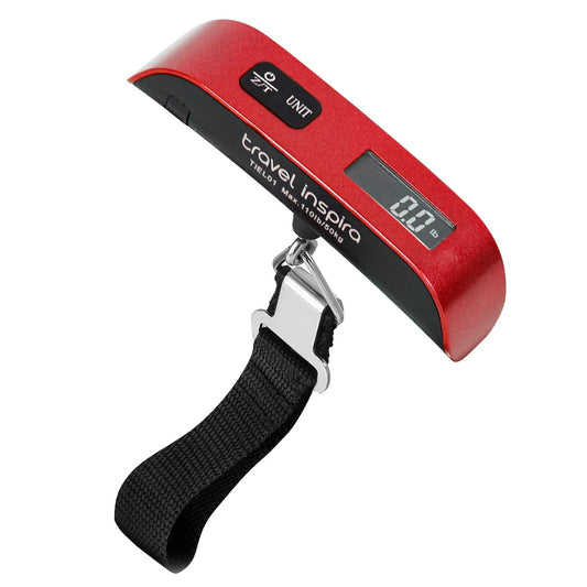 Portable Digital Luggage Scale 110lb – Travel Hanging Baggage Weight Scale with Backlit LCD Display