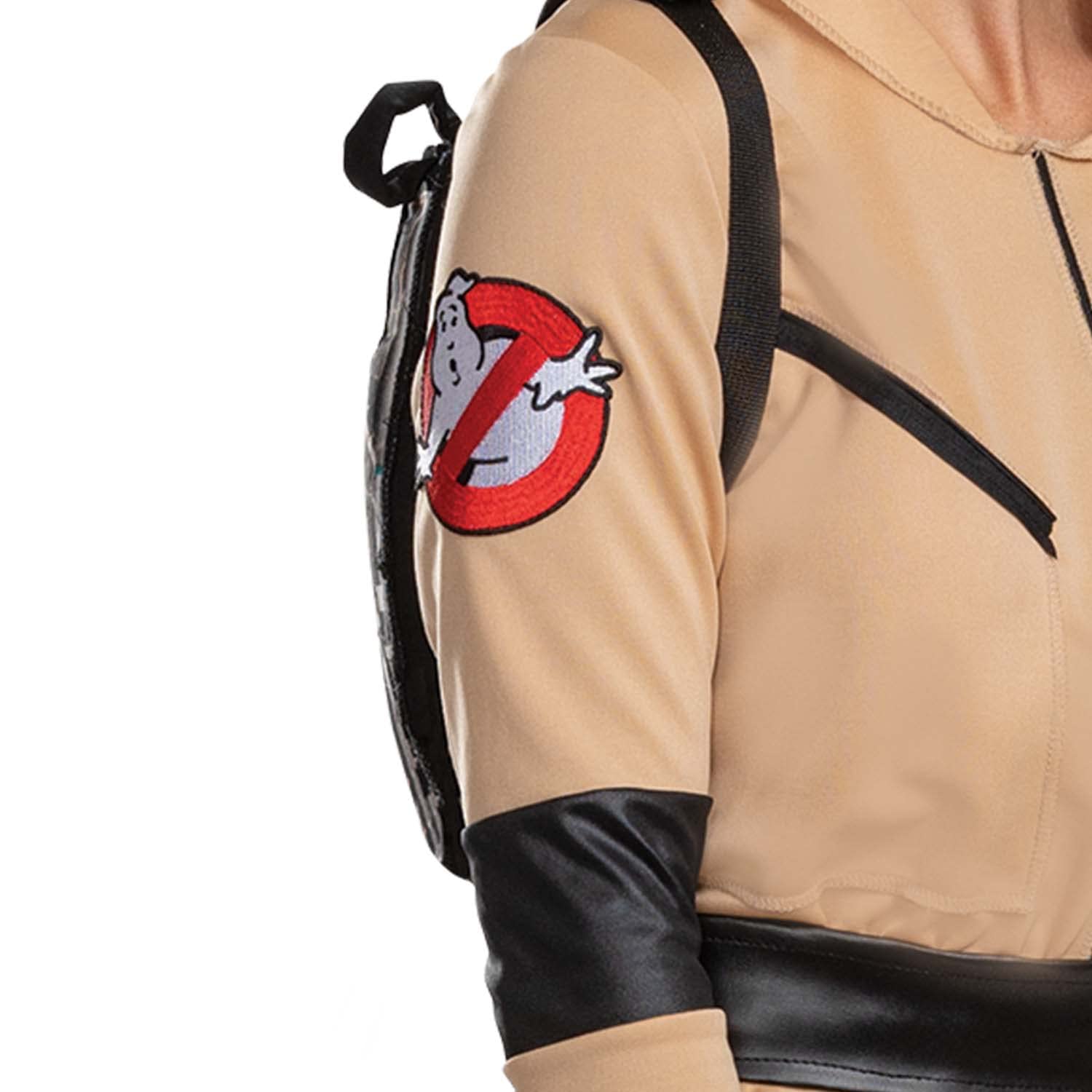 Women’s Ghostbusters Deluxe Costume – Official 80’s Movie Dress with Belt, Proton Pack & Gloves (Model 120159E)