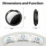 Smart Bluetooth Item Tracker 2-Pack for Apple Find My Network – No Subscription Key & Pet Locator Tags (Black + White)