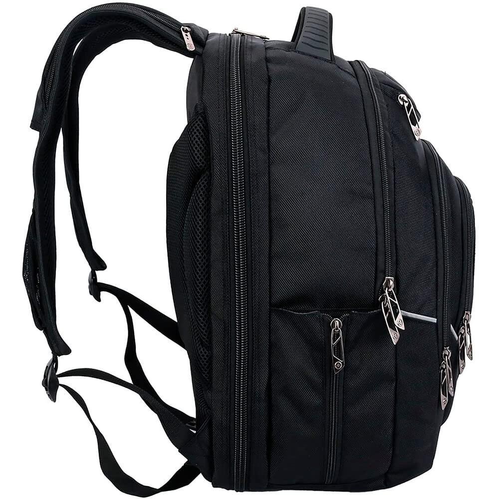 Swissdigital Design TSA-Friendly Business Laptop Backpack with USB Charging Port and RFID Protection
