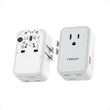 TESSAN 20W Universal Travel Adapter Worldwide with Dual USB-C & USB-A Ports, 4-in-1 International Plug Converter for Europe UK USA Australia – Grey