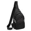 Evancary Compact Anti-Theft Sling Bag for Men & Women – Water-Resistant Crossbody Daypack (Black)