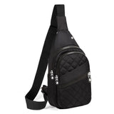 Evancary Compact Anti-Theft Sling Bag for Men & Women – Water-Resistant Crossbody Daypack (Black)