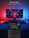 Govee RGBIC Gaming Light Bars with Razer Chroma Sync, Desktop Dial Controller & Alexa Support – Dark Grey