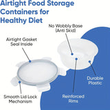 48-Piece Leak-Proof Meal Prep Food Storage Containers Set – Airtight, BPA-Free with Snap-Lock Lids & Free Labels