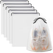 5 Pack Travel Shoe Bags for Luggage, Waterproof Drawstring Shoe Storage Bags for Travel and Closet Organization