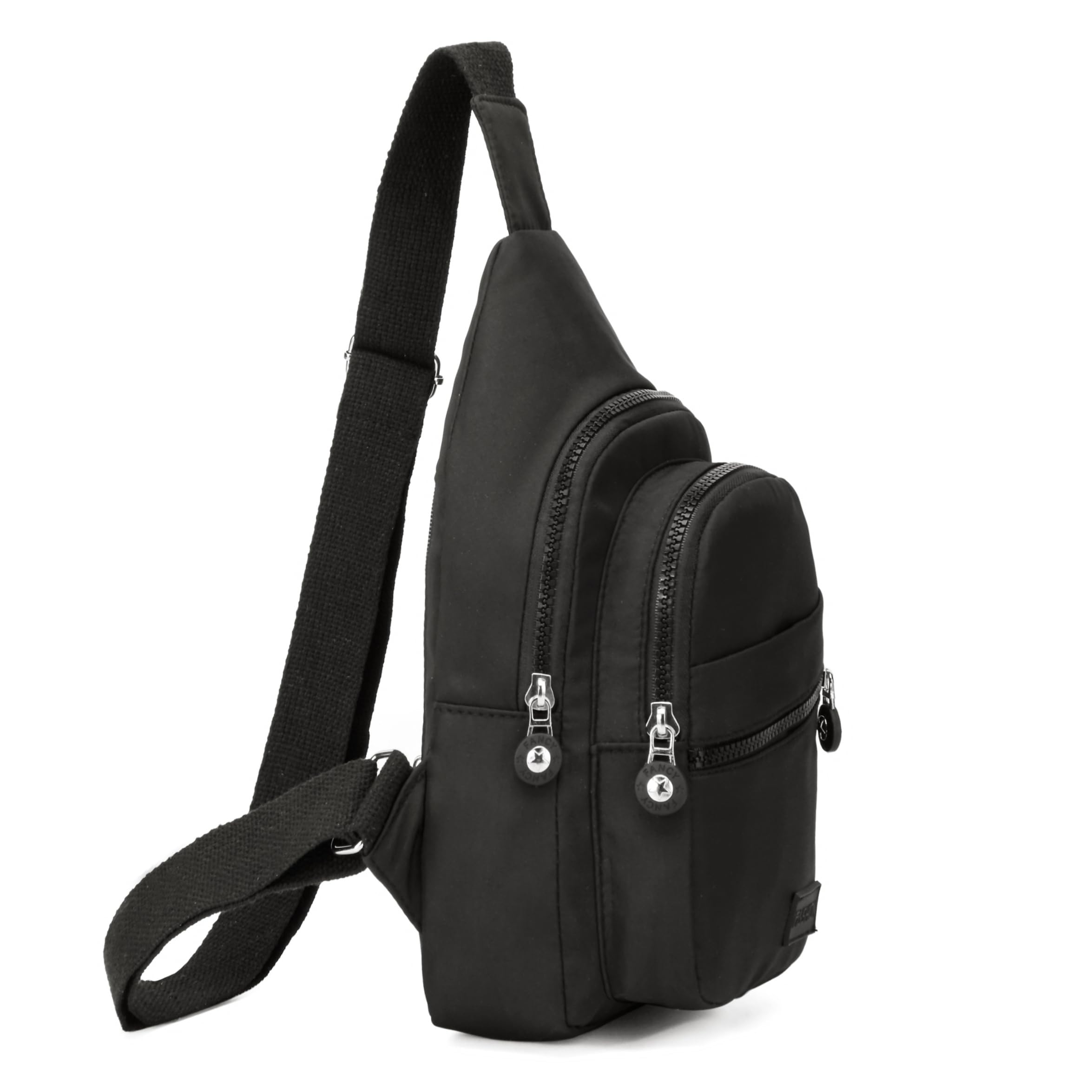 BANELU Small Sling Backpack for Women – Water-Resistant Crossbody Chest Bag for Travel, Hiking & Daily Use (Black)