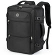 Sowaovut Extra Large Airline-Approved Travel Laptop Backpack – 17.3″ Carry-On Business & College Daypack (Black)