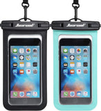 IPX8 Waterproof Phone Pouch (2-Pack) – Universal 8.9" Dry Bag Case for iPhone & Android with Touch Screen Support for Beach, Pool & Cruise Travel