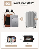 LOVEVOOK 40L Airline-Approved Carry-On Travel Backpack with Packing Cubes & Wet Pocket – Unisex