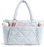 Puffy Tote Bag for Women - Lightweight 15.6" Laptop Work Bag