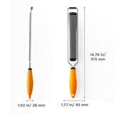 Heavy-Duty Stainless Steel Zester & Cheese Grater – Multi-Use Kitchen Handheld Shredder