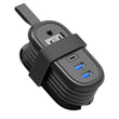 Mini Travel Power Strip with USB-C – Compact Extension Cord with 2 AC Outlets & USB Charging Ports for Travel