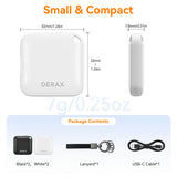 Dual Compatible USB-C Rechargeable Bluetooth Tracker Tag, Apple Find My and Google Find My Device Smart Locator (Black & White)
