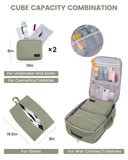 LOVEVOOK 40L Airline-Approved Carry-On Travel Backpack with 3 Packing Cubes & Wet Pocket – Unisex
