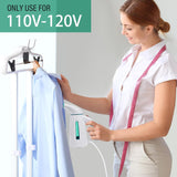 Portable Handheld Garment Steamer 700W with Stainless Steel Panel and Large Capacity Travel Wrinkle Remover