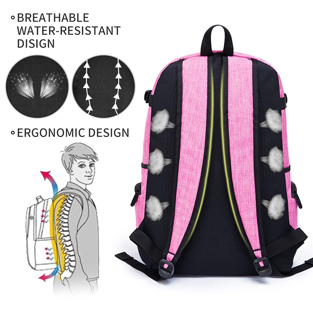 RICKYH Style Lightweight Backpack for Men & Women – Multi-Compartment College & Travel Daypack with Laptop Sleeve (Black)