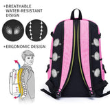 RICKYH Style Lightweight Backpack for Men & Women – Multi-Compartment College & Travel Daypack with Laptop Sleeve (Black)