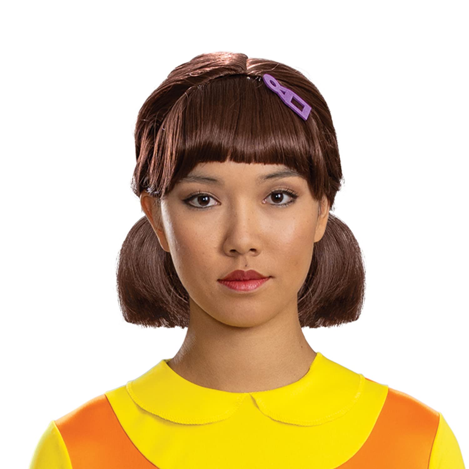 Squid Game Young-Hee Doll Costume for Adults – Official Deluxe Dress, Wig & Socks Set