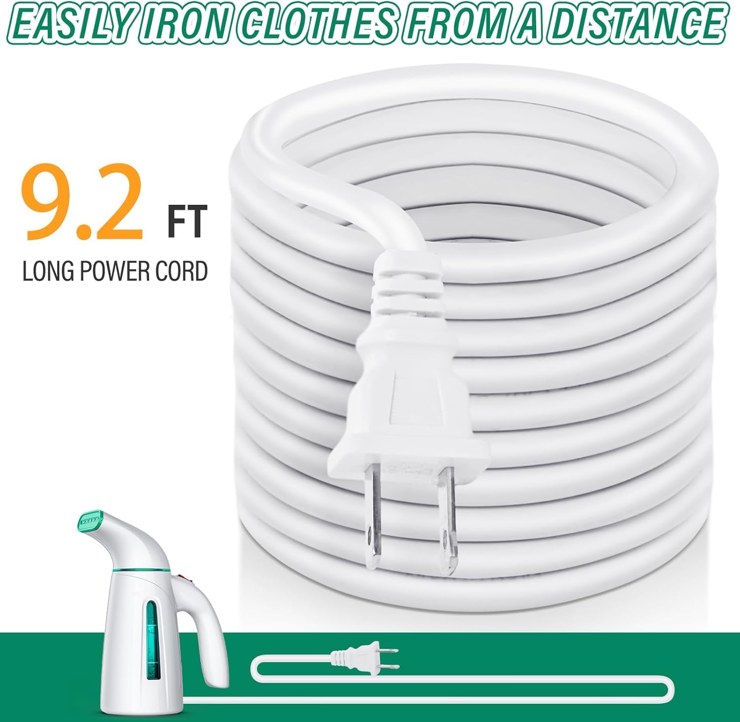 Portable Handheld Garment Steamer 700W with Stainless Steel Panel and Large Capacity Travel Wrinkle Remover