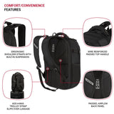 SwissGear Travel Tech Pro Laptop Backpack ScanSmart TSA-Friendly with Organizer Pockets for 16 Inch Laptop