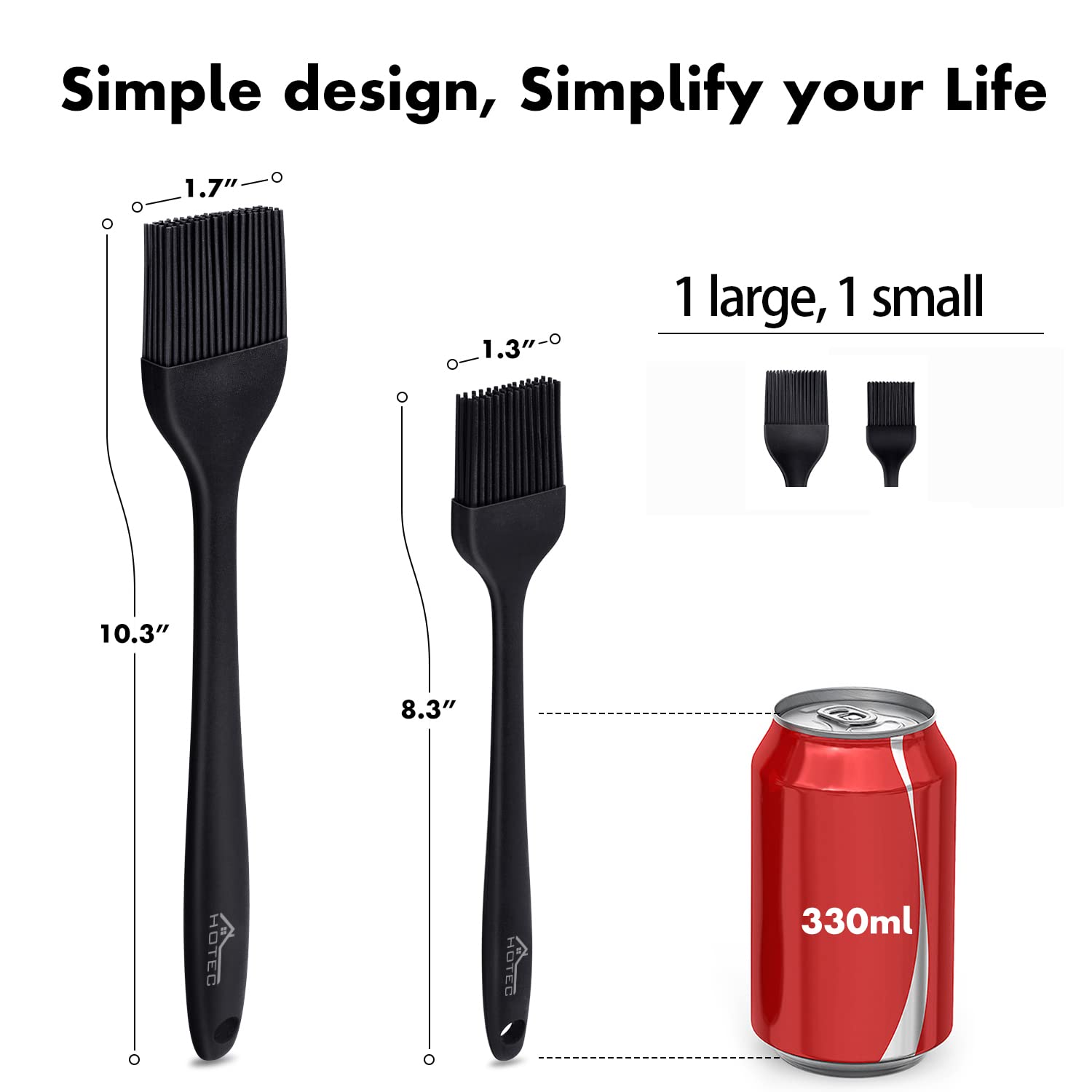 Silicone Basting & Pastry Brush Set – Heat Resistant, BPA Free (2 Pack)