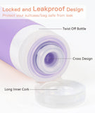6 Pack Leakproof Travel Bottles – TSA Approved Refillable Silicone Toiletry Containers (3oz)
