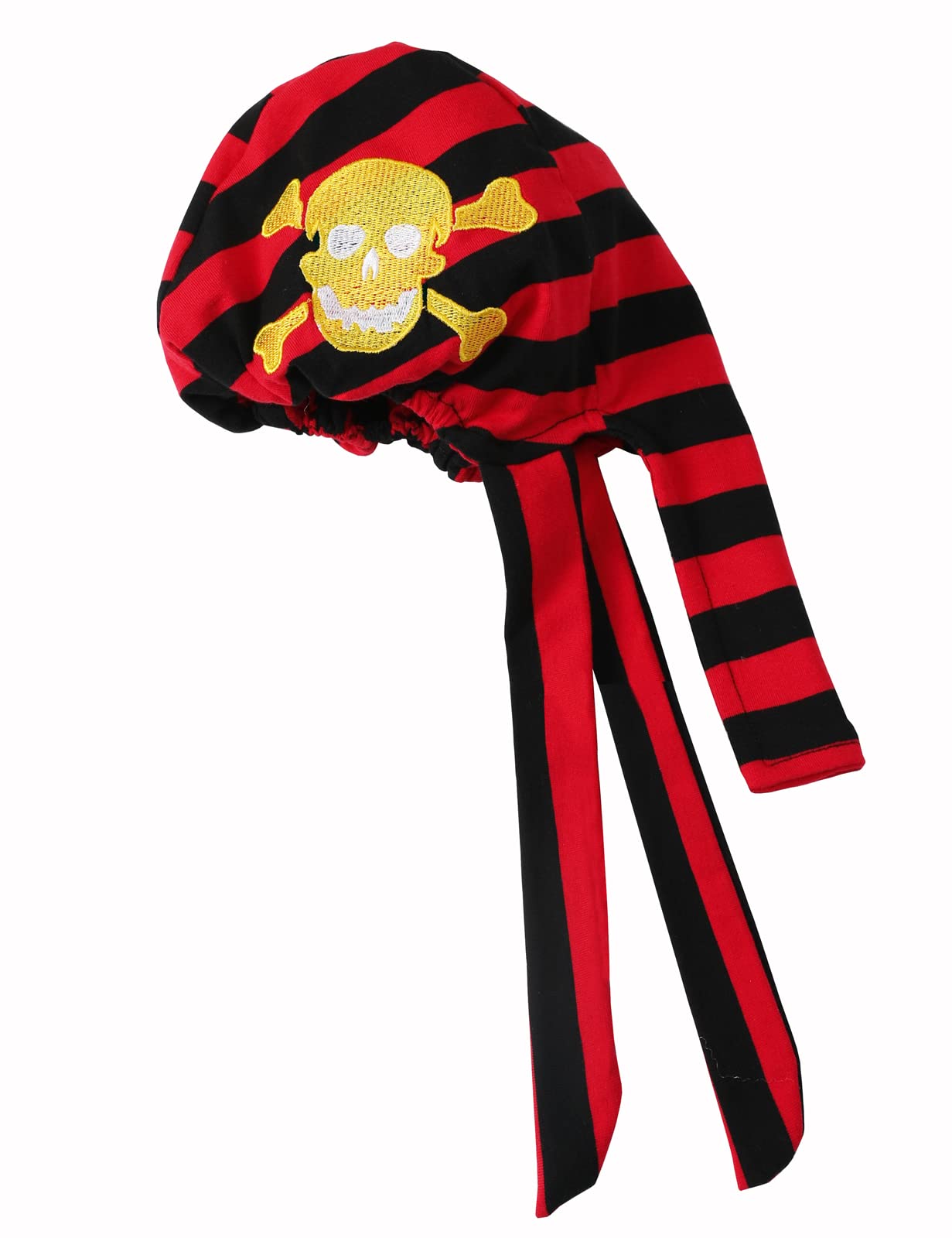 Baby Boy Pirate Costume – Classic Black Cotton Buccaneer Outfit with Hat, Ruffled Top & Jagged Pants for Halloween and Parties