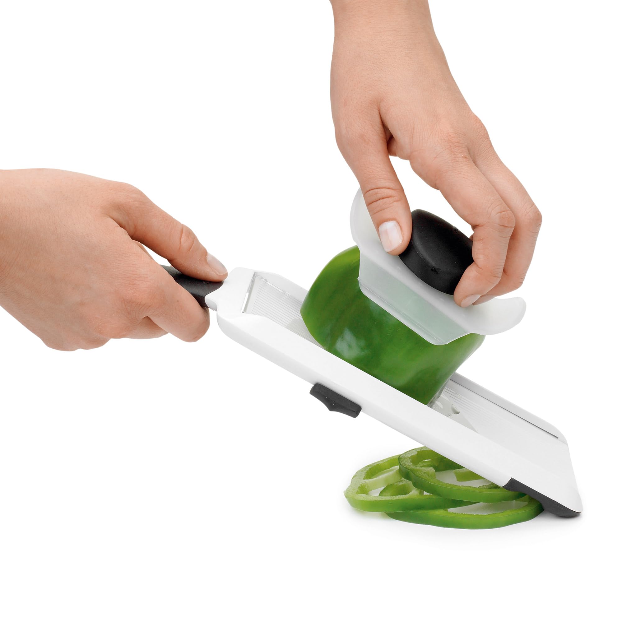 Adjustable Handheld Mandoline Slicer with Non-Slip Handle for Vegetables & Fruit
