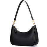 KKXIU Retro Shoulder Bag for Women – Versatile PU Leather Hobo, Clutch & Crossbody Handbag with Removable Straps (Black)