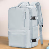 Large Carry-On Travel Backpack with Shoe Compartment & Wet Pocket – Flight Approved – A3 Blue