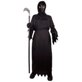 Grim Reaper Halloween Costume for Boys – LED Light-Up Glasses & Full Robe Set 💀⚡