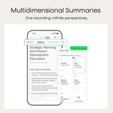 PLAUB AI Note Taker – Ultra Slim Voice Recorder with AI Transcription & Meeting Summaries