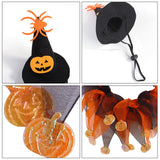 Halloween Witch Pumpkin Hat & Tutu Collar Costume for Cats and Small Dogs – Cute Pet Outfit for Halloween Parties