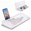 TSJ Office Glass Desktop Whiteboard Keyboard Stand with Hidden Drawer Storage & Accessory Tray for Organized Workspace