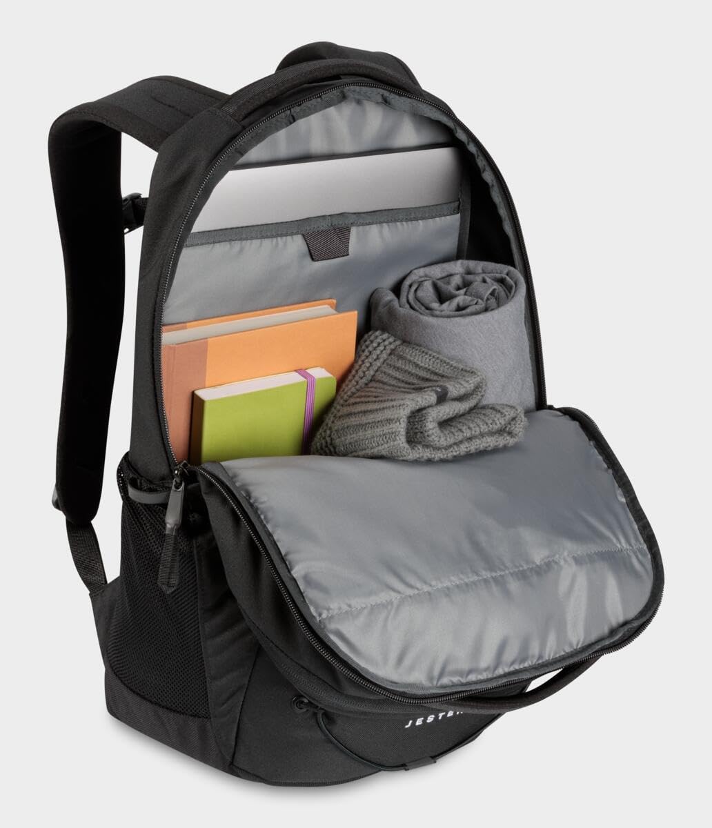 The North Face Jester Everyday Laptop Backpack – Ergonomic 16″ Commuter Daypack with Water-Repellent Finish (TNF Black-NPF)