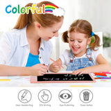 ORSEN 10” Color LCD Writing Tablet for Kids – Reusable Doodle Drawing Board with Eye-Safe Screen (Pink)