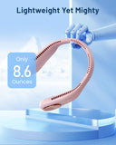 Bladeless Rechargeable Neck Fan – Hands-Free Portable Cooling Fan with 3 Speeds (A5 Pink)