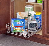 ClosetMaid Nickel Pull-Out Cabinet Organizer – Heavy-Duty Slide-Out Drawer for Kitchen, Bathroom & Pantry Cabinets