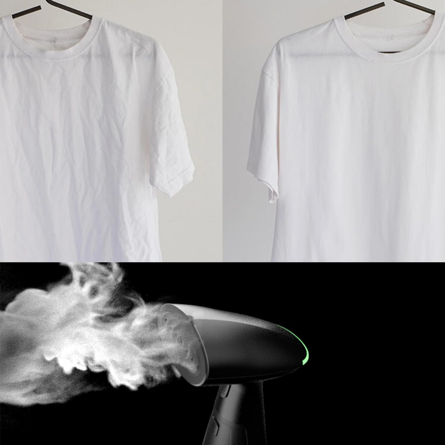 Professional Handheld Garment Steamer with Fast Heat, Leakproof Portable Wrinkle Remover for Travel & Home Use