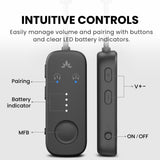 Airplane Bluetooth Audio Transmitter – Wireless 3.5mm Adapter for Bluetooth Headphones with Dual Listening Support