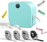 Green Bluetooth Mini Label Maker with Tape