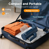GY168 Dual-Row Steam Handheld Garment Steamer 180ML Tank Portable Clothes Steamer with Fast Heat Technology