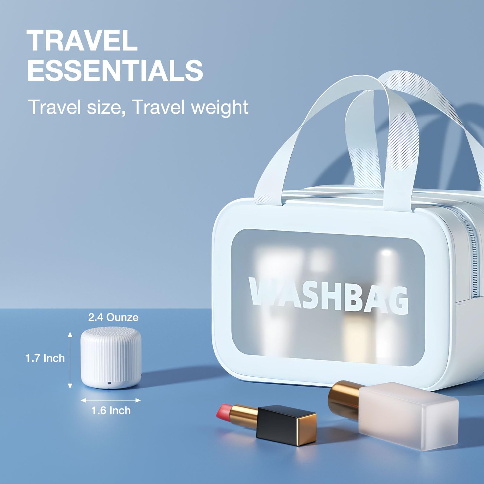 Ultra Mini White Noise Machine Portable Sleep Sound Soother with 15 Natural Sounds, 32 Volume Levels & USB-C Rechargeable Battery – Travel Pocket Size White