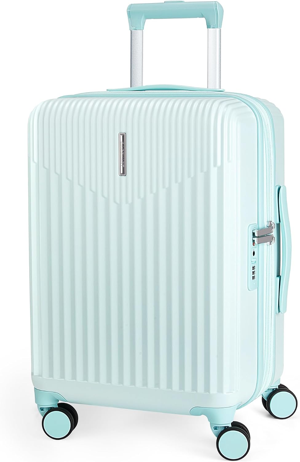 Purple 20-Inch Expandable Hardshell Carry-On with TSA