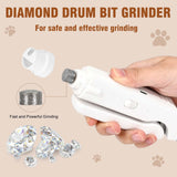 2-in-1 Dog Nail Clipper & Grinder with LED Light – Quiet Type-C Rechargeable Pet Nail Trimmer (Pink)